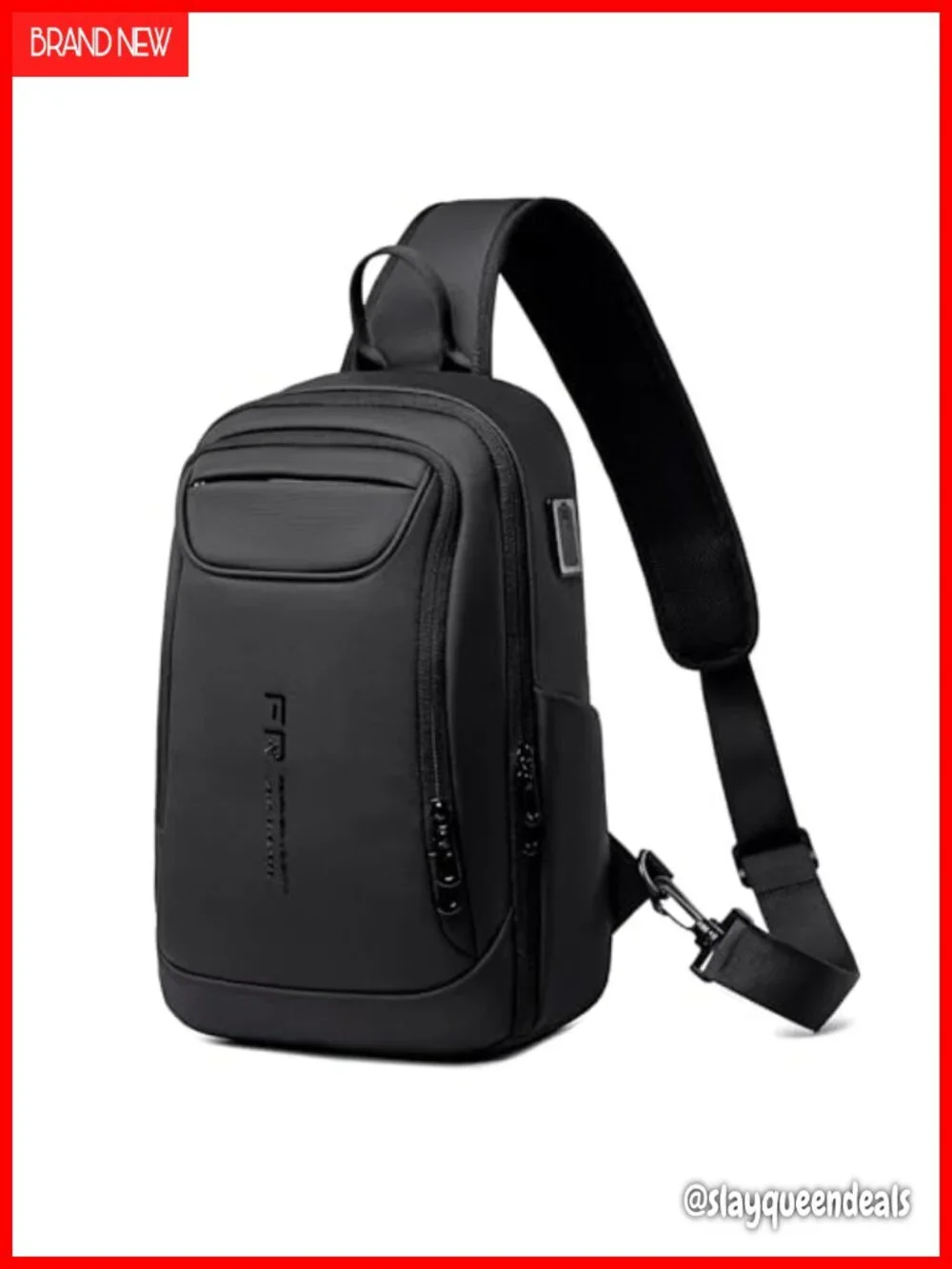 Water Resistant Sling Backpack, Padded Strap, Tablet Compartment, Travel